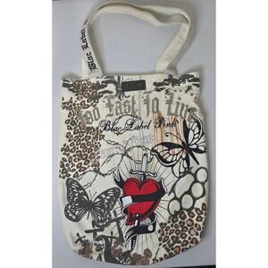 Blac Label Pink Tattoo-Style Y2K Streetwear Tote